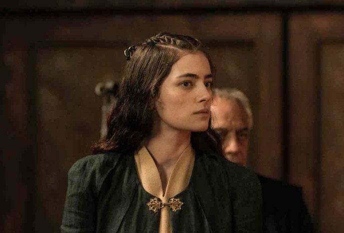 Millie Brady as Aethelflaed in series four of 'The Last Kingdom'. (Image by Carnival/adrienn szabo/Netflix)