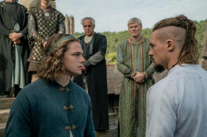 Timothy Innes as King Edward and Alexander Dreymon as Uhtred