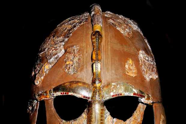 Photo of the Sutton Hoo Anglo Saxon helmet