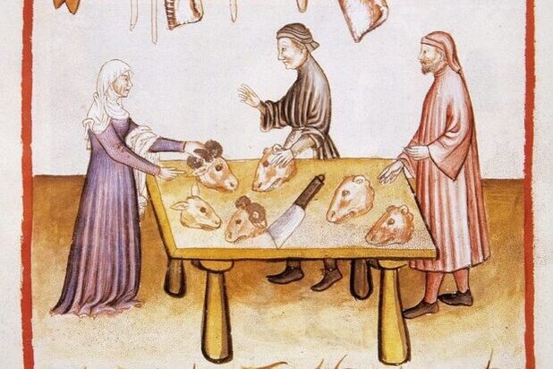An illustration from the 'Tacuinum Sanitatis', a medieval health handbook.