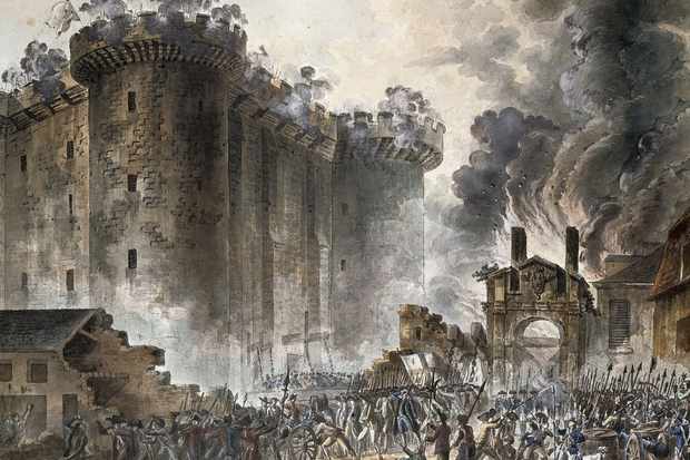 A contemporary illustration of the Storming of the Bastille, 14 July 1789 – an event that helped create the idea of 'revolution' as we know it today. (Photo by Fine Art Images/Heritage Images/Getty Images)