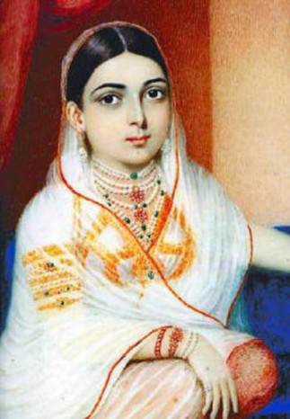 Portrait of Khair-un-nissa, a young 18th-century Muslim woman
