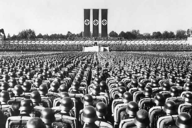 Soldiers at Nazi Party Rally in Nuremberg