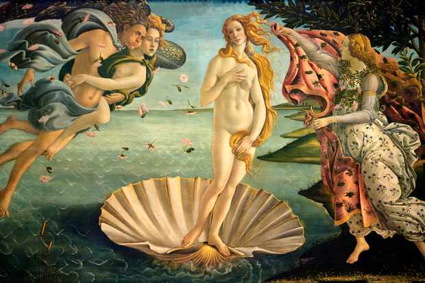 Painting of Venus by Botticelli