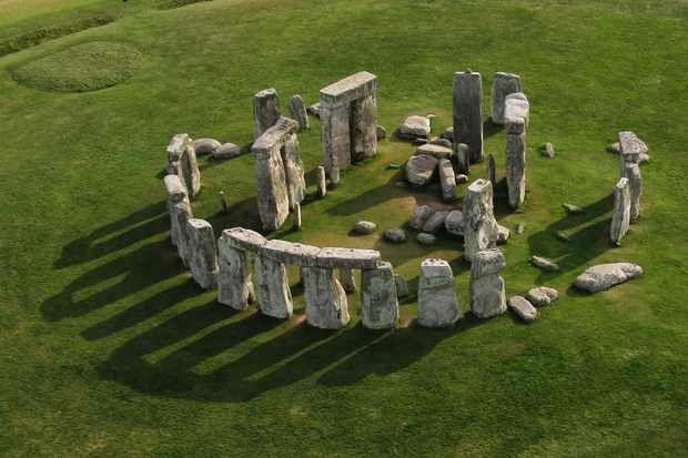 Aerial photo of Stone Henge