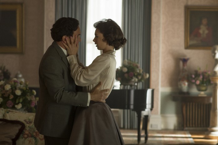 Princess Margaret and Peter Townsend in The Crown.