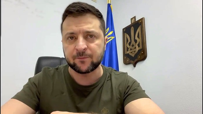 Ukrainian president Volodymyr Zelensky